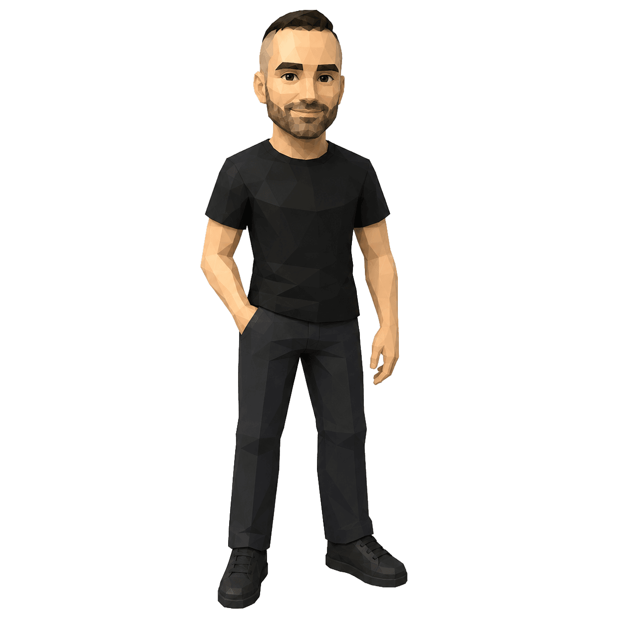 Figurine lowpoly de Gaëtan Sentana