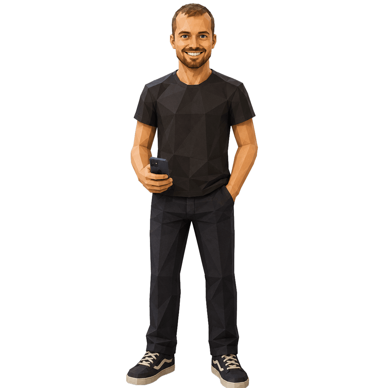 Figurine lowpoly de Frenchstartupper