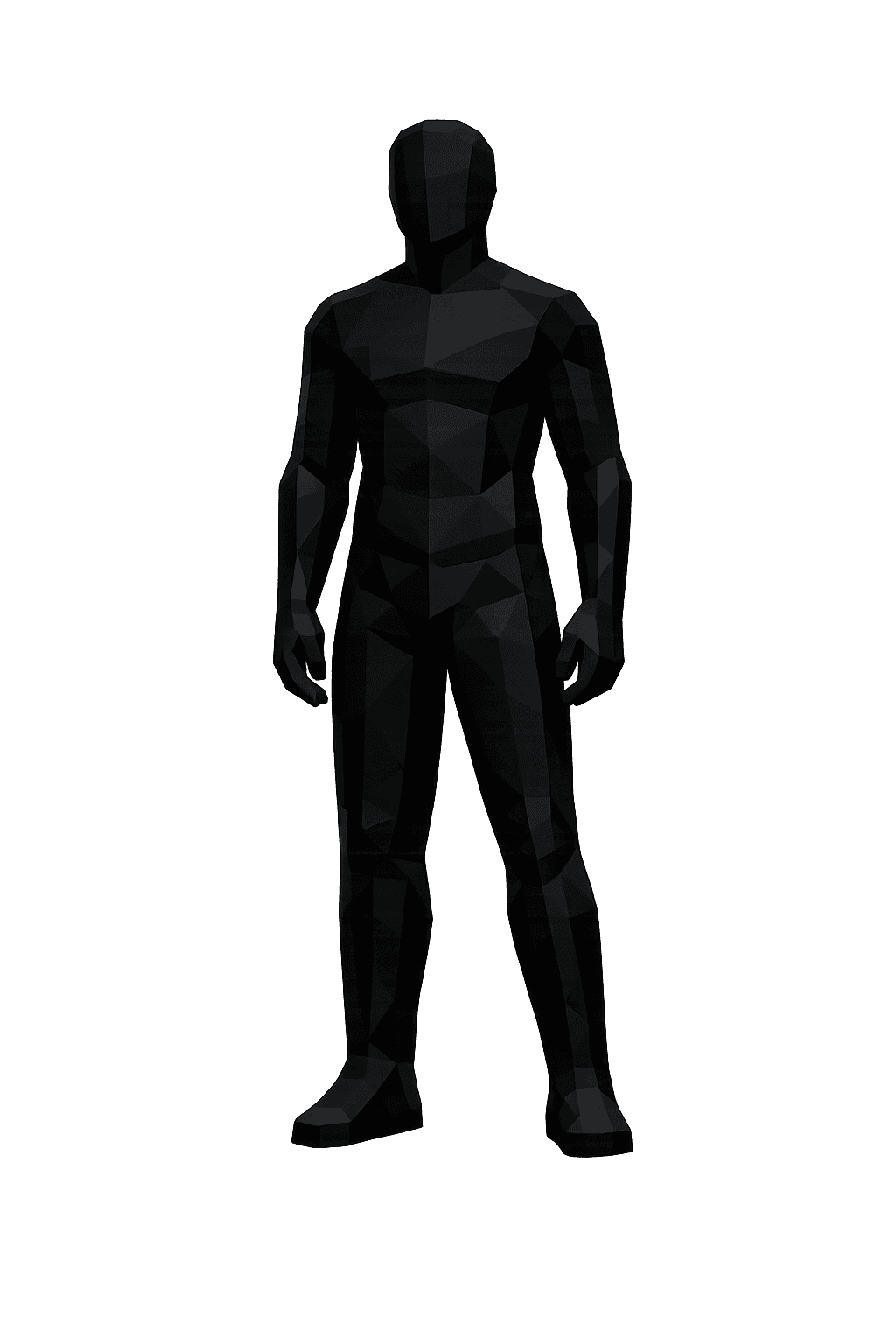 Figurine lowpoly de L’information IA