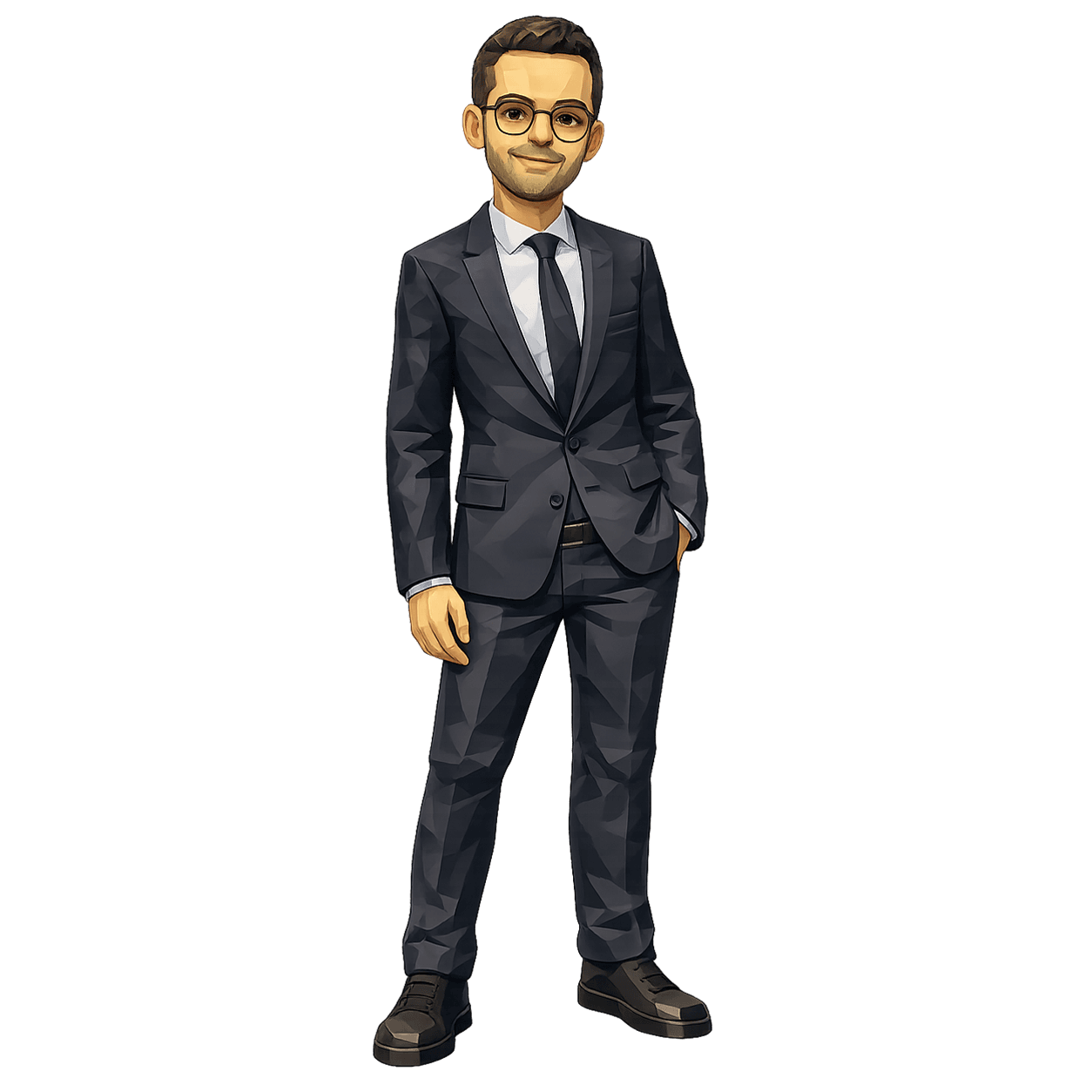 Figurine lowpoly de Charles Gastaud