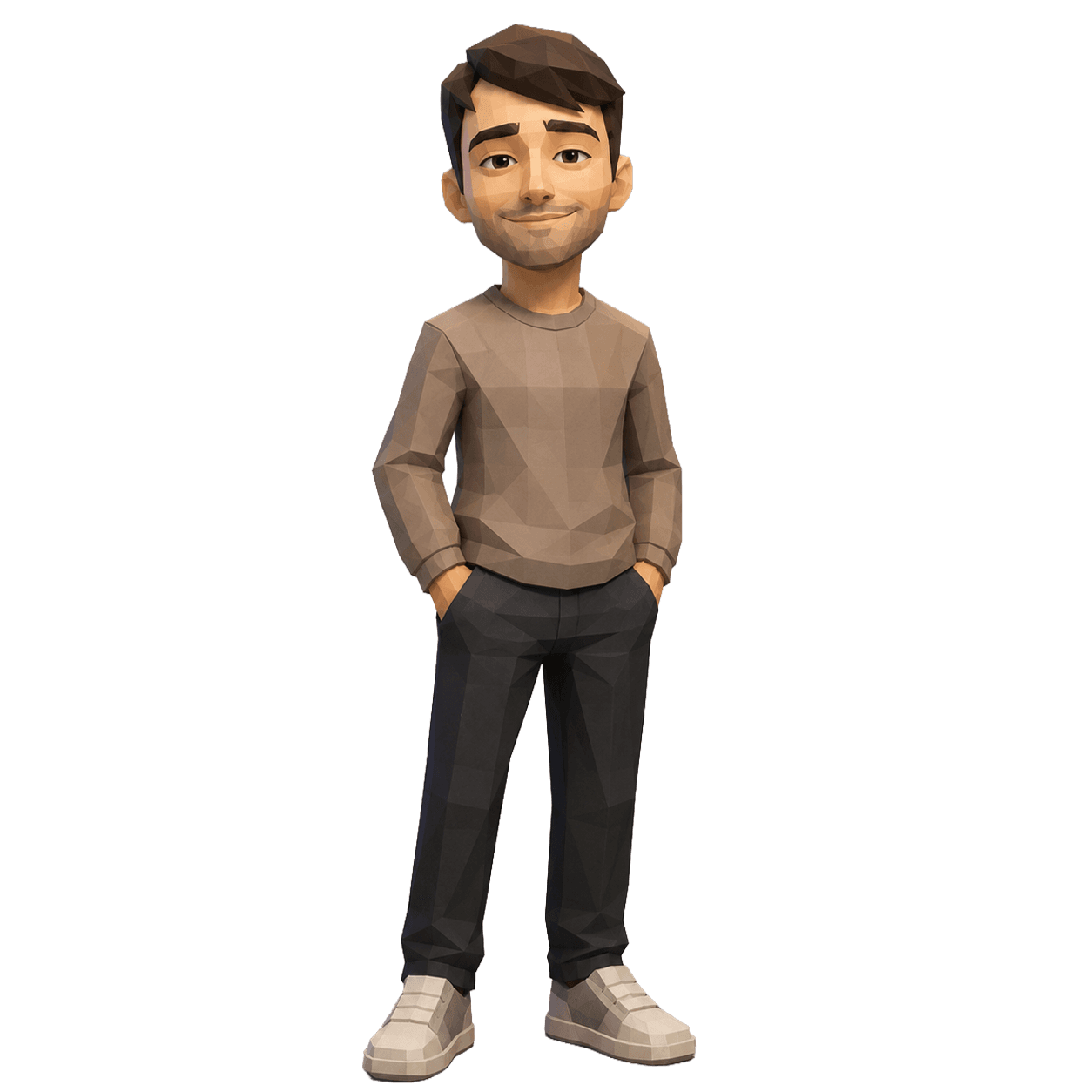 Figurine lowpoly de Léo Deep